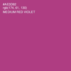 #AE3D82 - Medium Red Violet Color Image